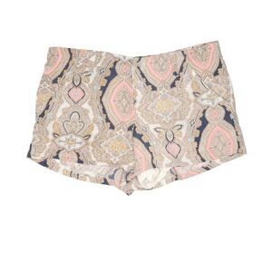 BCBGeneration Pink Shorts Damask Print Button Fly